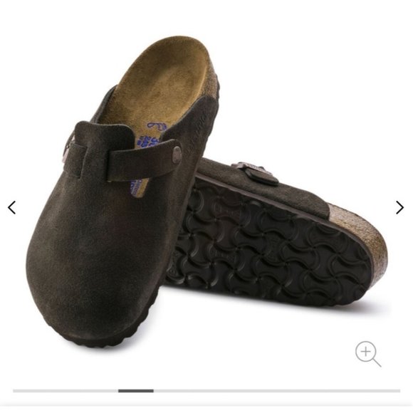 Birkenstock Shoes - Birkenstock Boston Suede Clogs in Brown